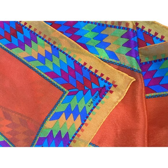 Set of 3 Vintage Liz Claiborne Silk Scarves Hairties - Picture 7 of 8